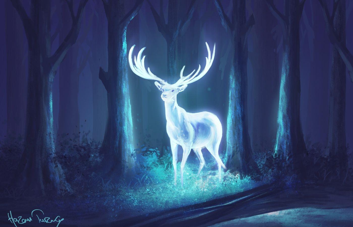 1400x900 Deer Fantasy Artwork 1400x900 Resolution HD 4k Wallpaper