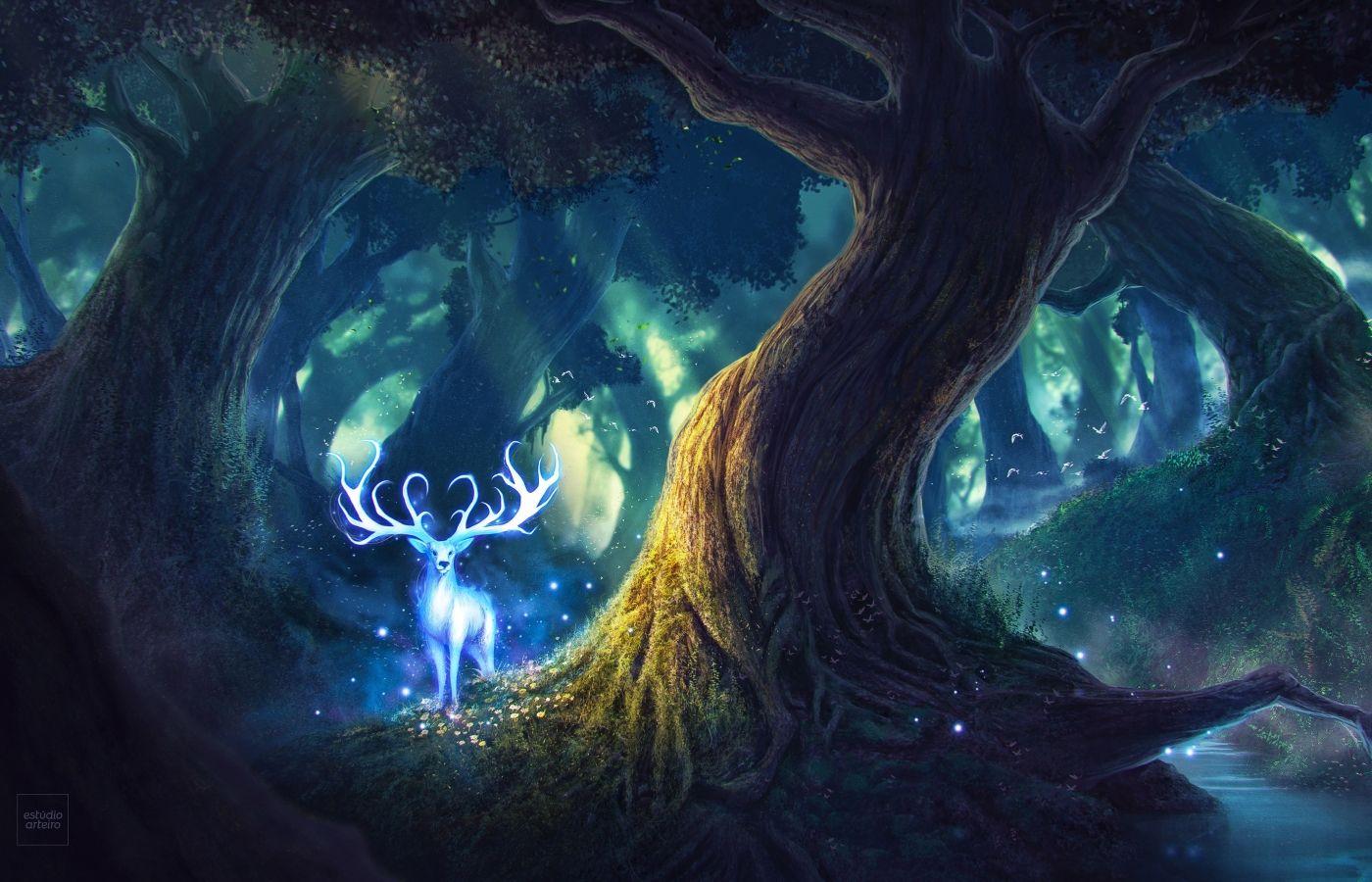 1400x900 Fairy Deer 1400x900 Resolution Wallpaper, HD Other 4K