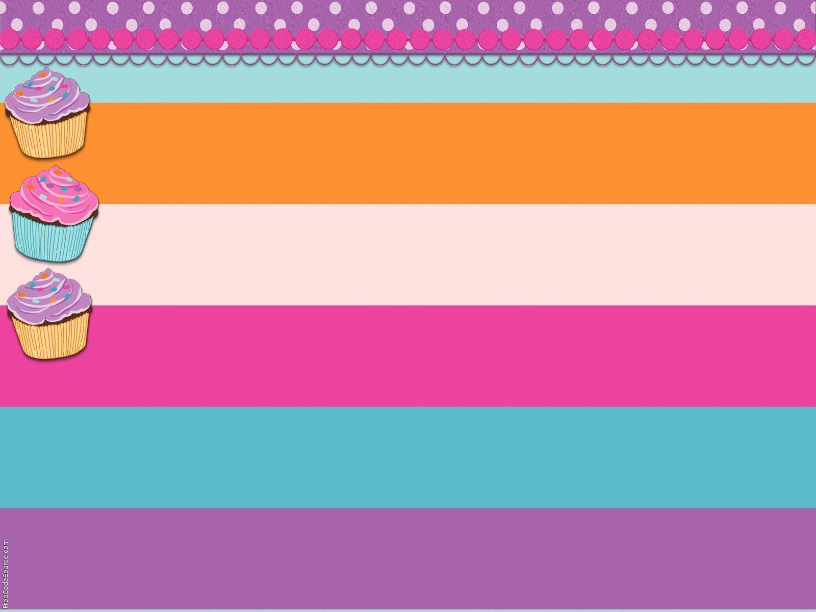 1600x1200 Cute Cupcake Background