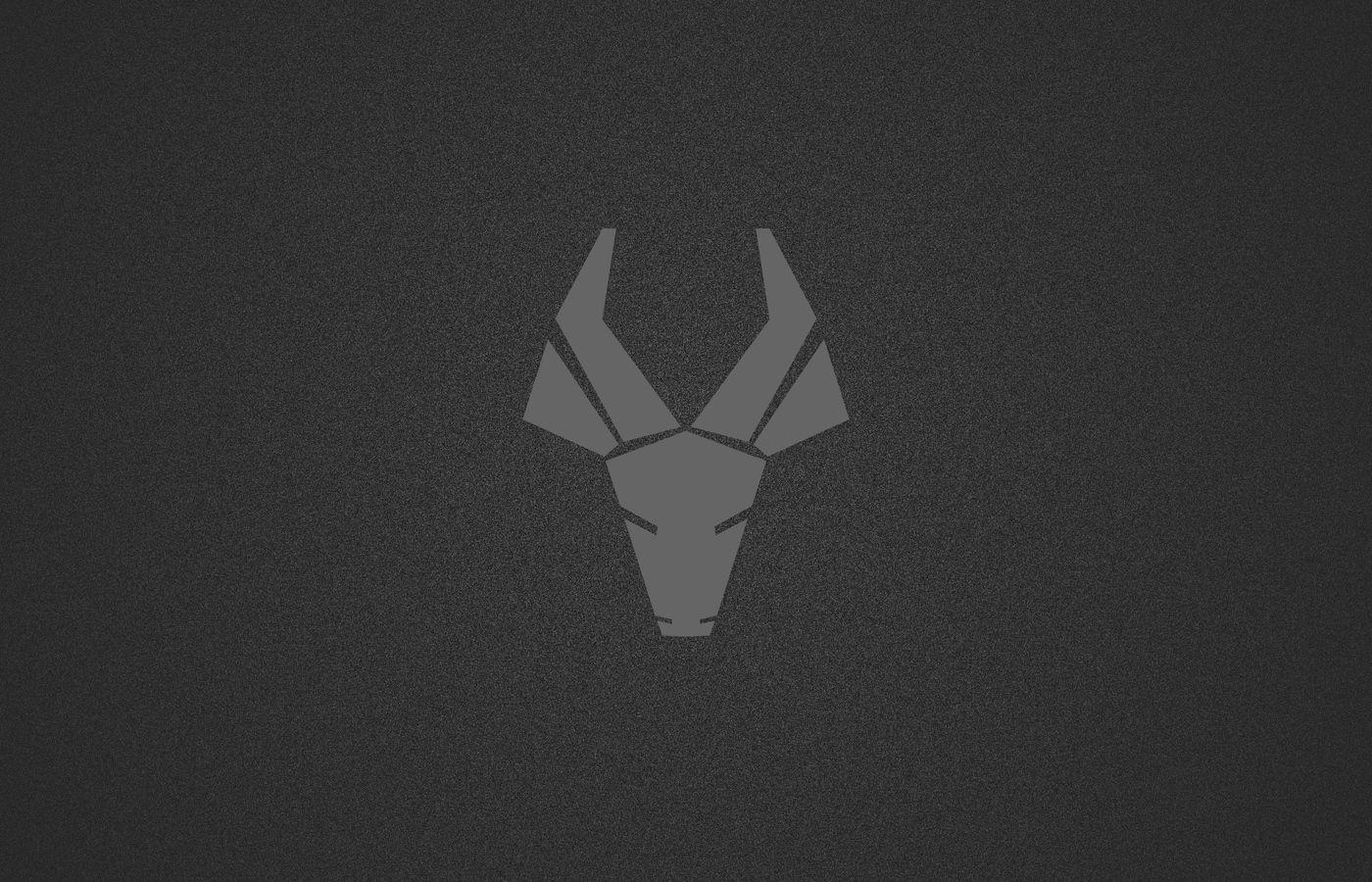 1400x900 Deer Logo Dark Minimalism 4k 1400x900 Resolution HD 4k