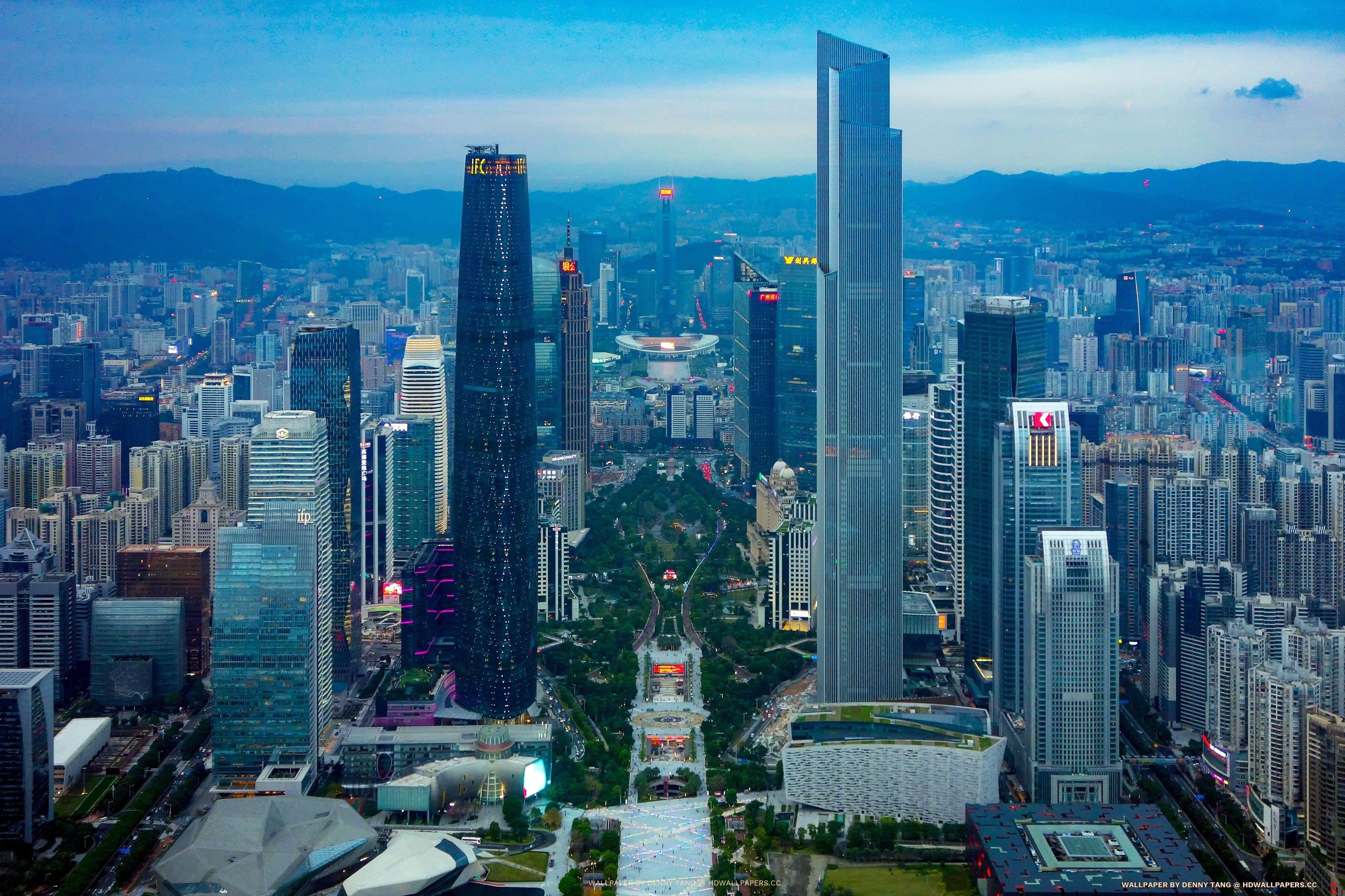 3839x2559 Guangzhou from the Canton Tower