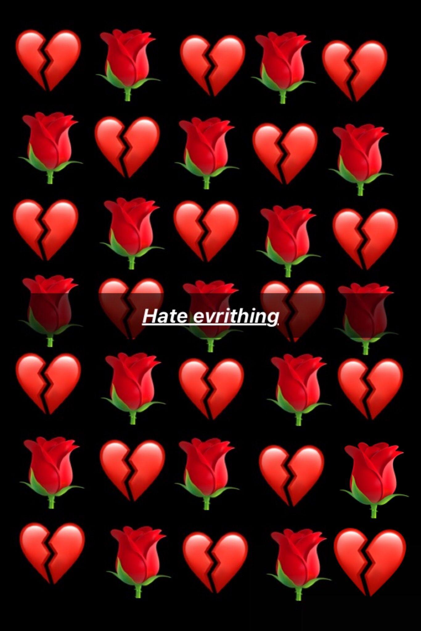 1366x2048 Emo Broken Heart Wallpaper