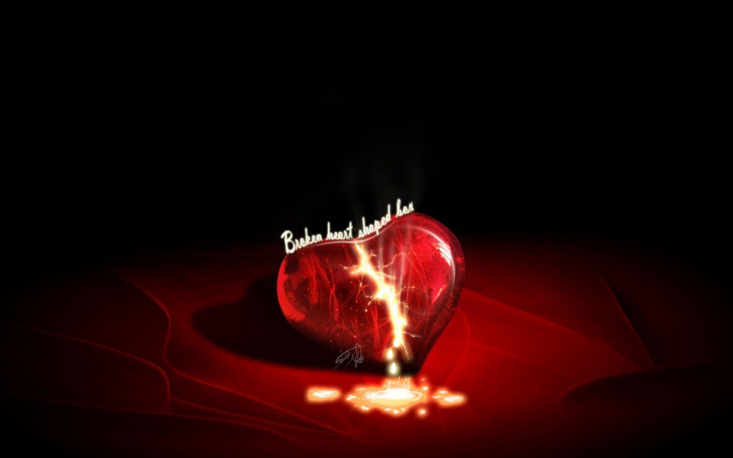 1440x900 Free download Heart HD Wallpaper in high resolution for Get Broken