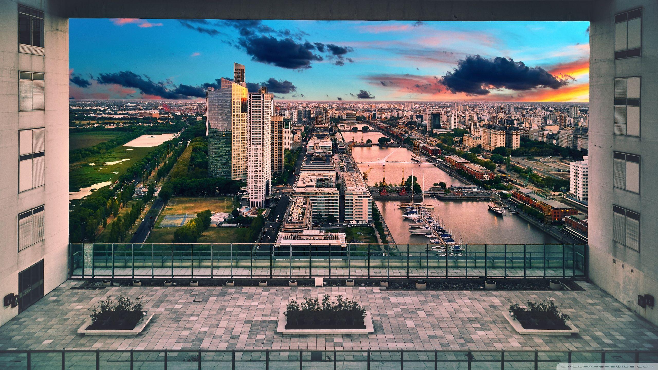 2560x1440 Puerto Madero, Buenos Aires, Argentina Ultra HD Desktop Background
