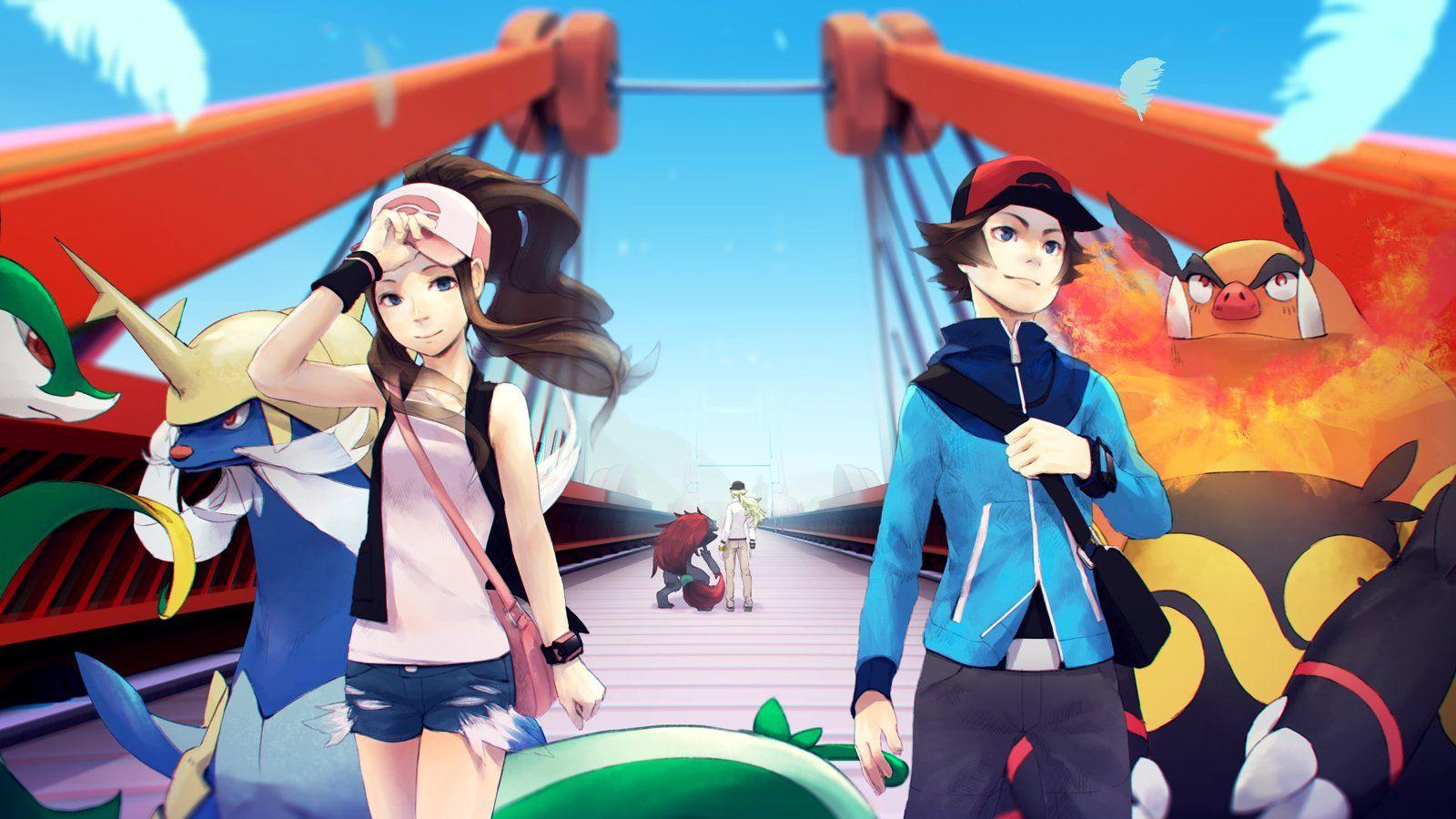 1600x900 Pokémon Black and White HD Wallpaper