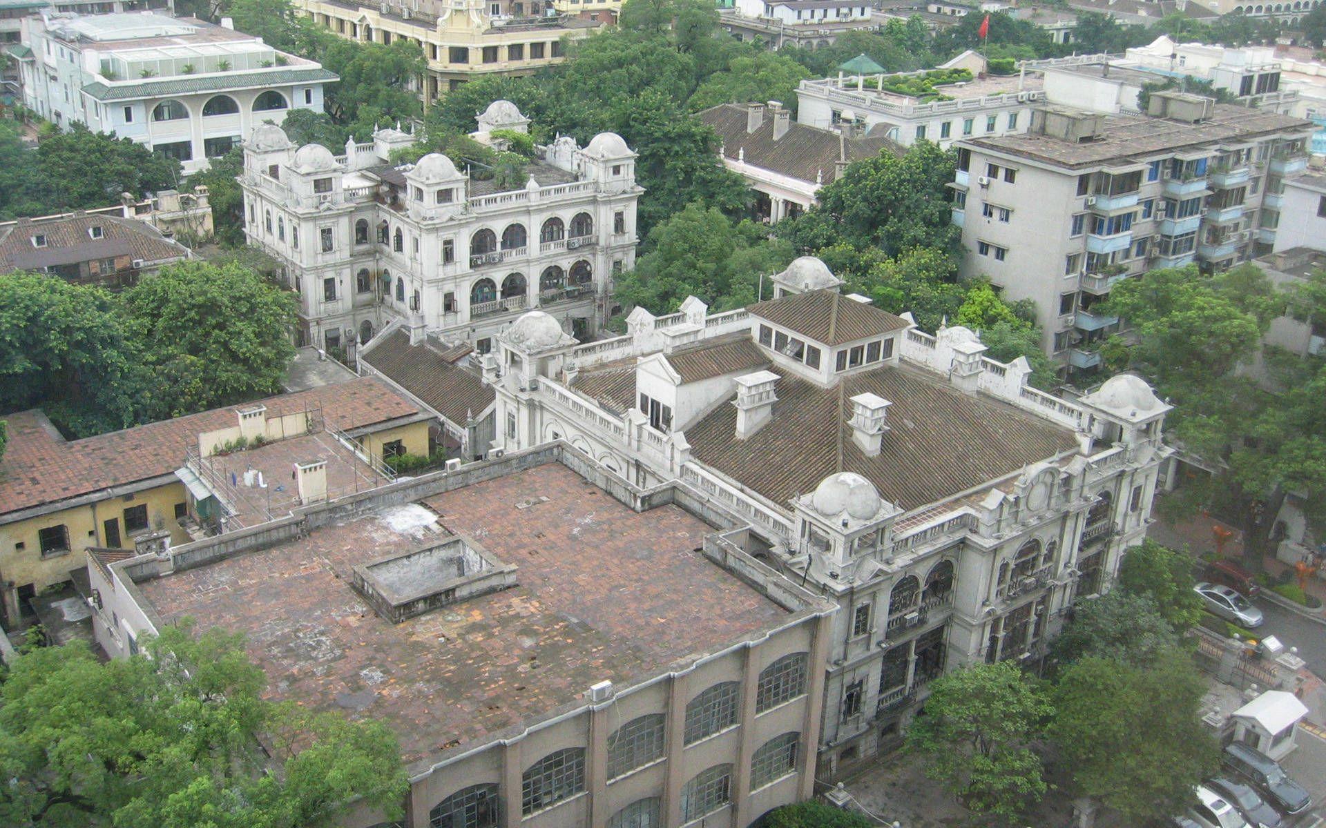 1920x1200 ShaMian old Buildings Guangzhou city