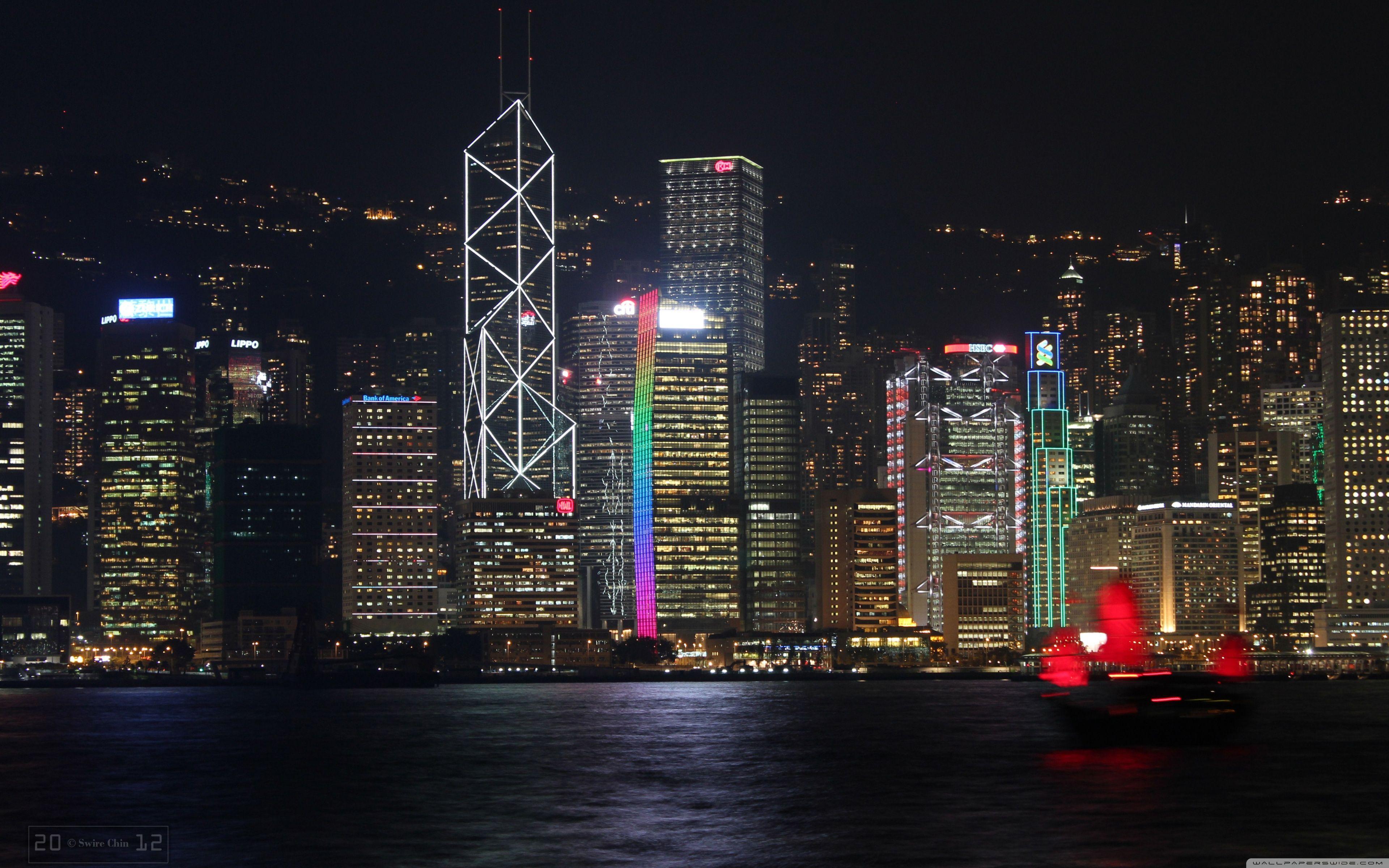 Hong Kong At Night Wallpapers - Top Free Hong Kong At Night Backgrounds