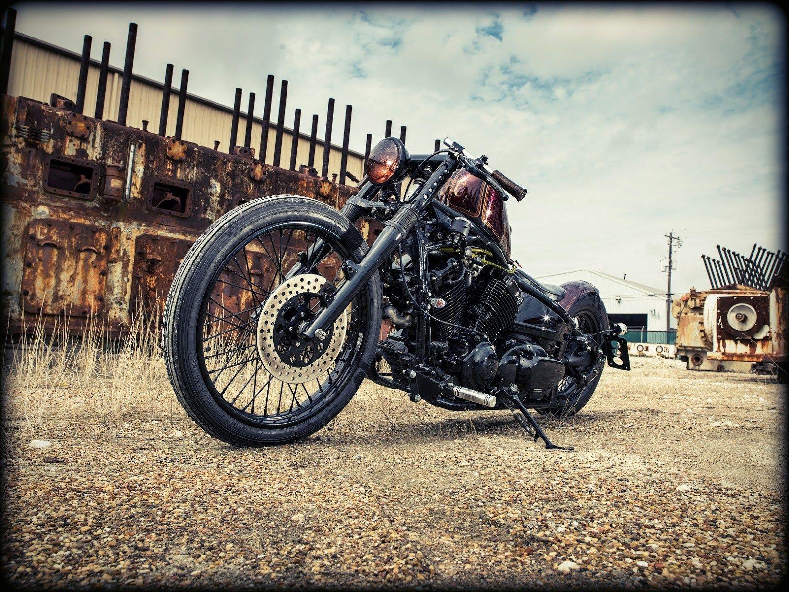 1600x1200 Bobber Motorcycle Wallpaper Star Clip On Handlebars, Download