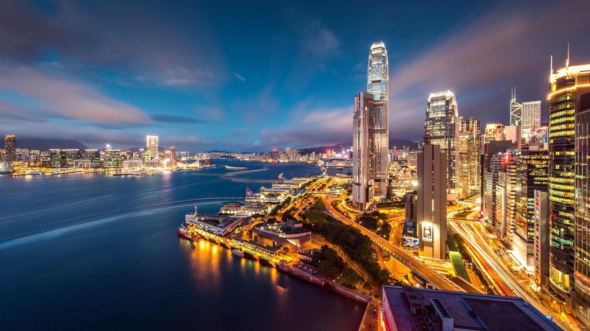 Hong Kong At Night Wallpapers Top Free Hong Kong At Night