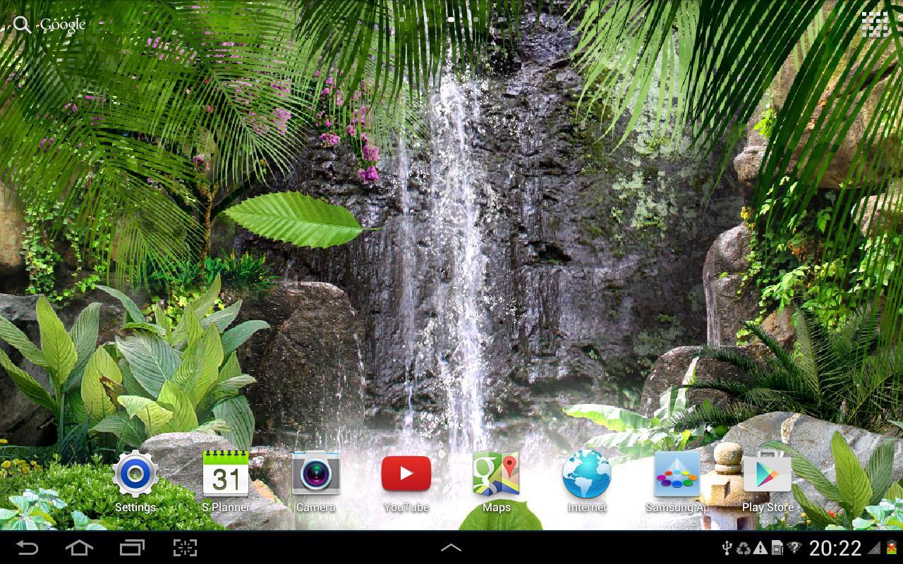 1280x800 3D Waterfall Live Wallpaper for Android