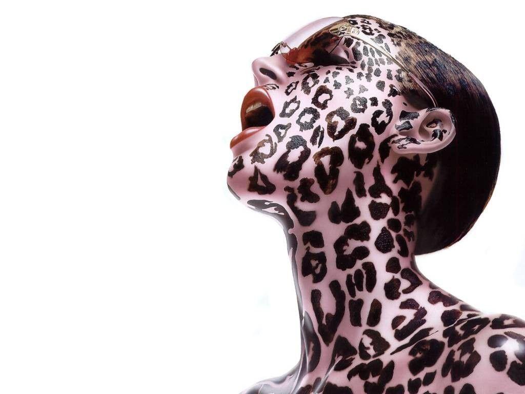 1024x768 Bodypaint Cheetah Girl < Other Fun < Miscellaneous < Desktop Wallpaper