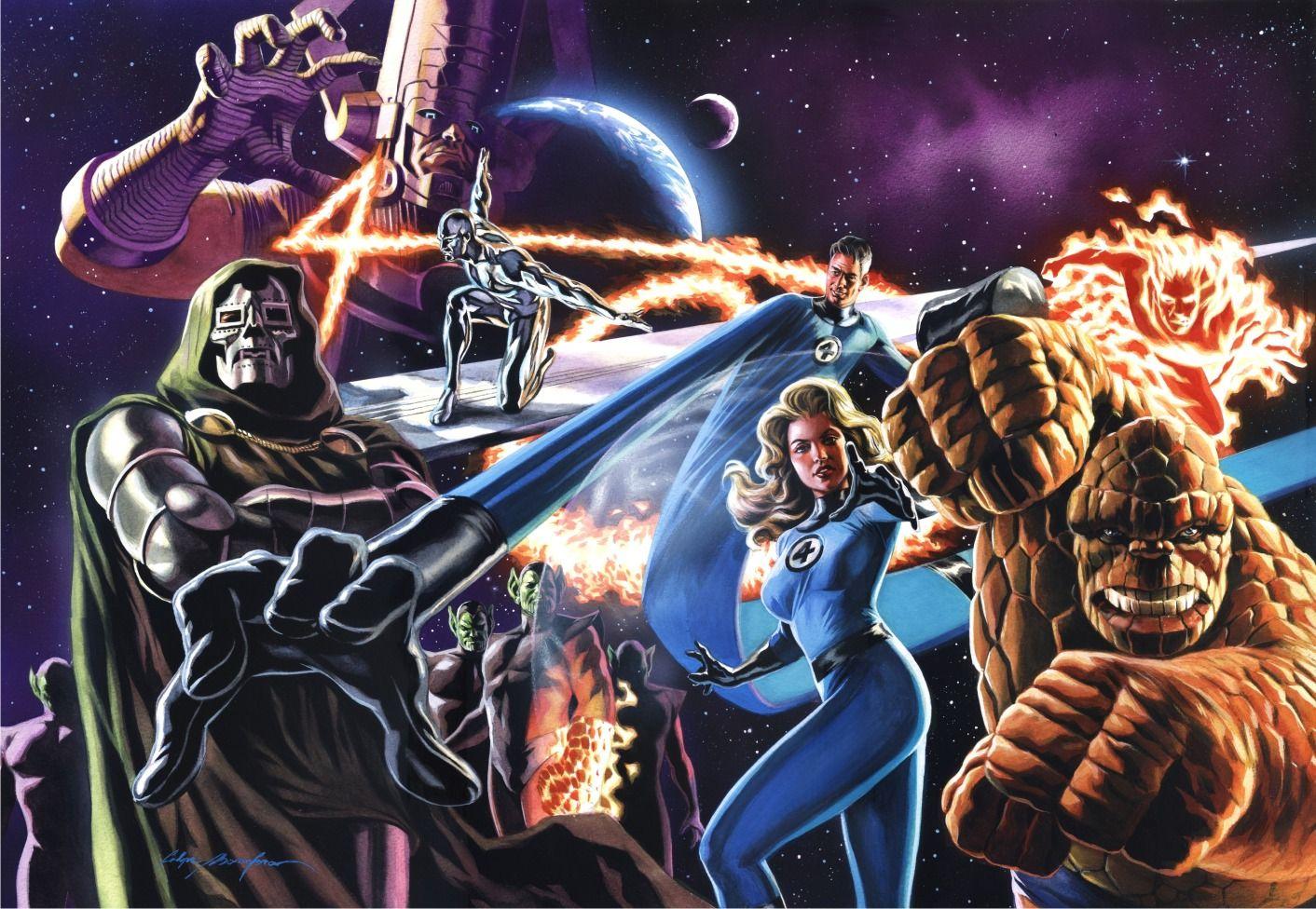1412x976 Free download Fantastic Four Mister Fantastic Thing Marvel