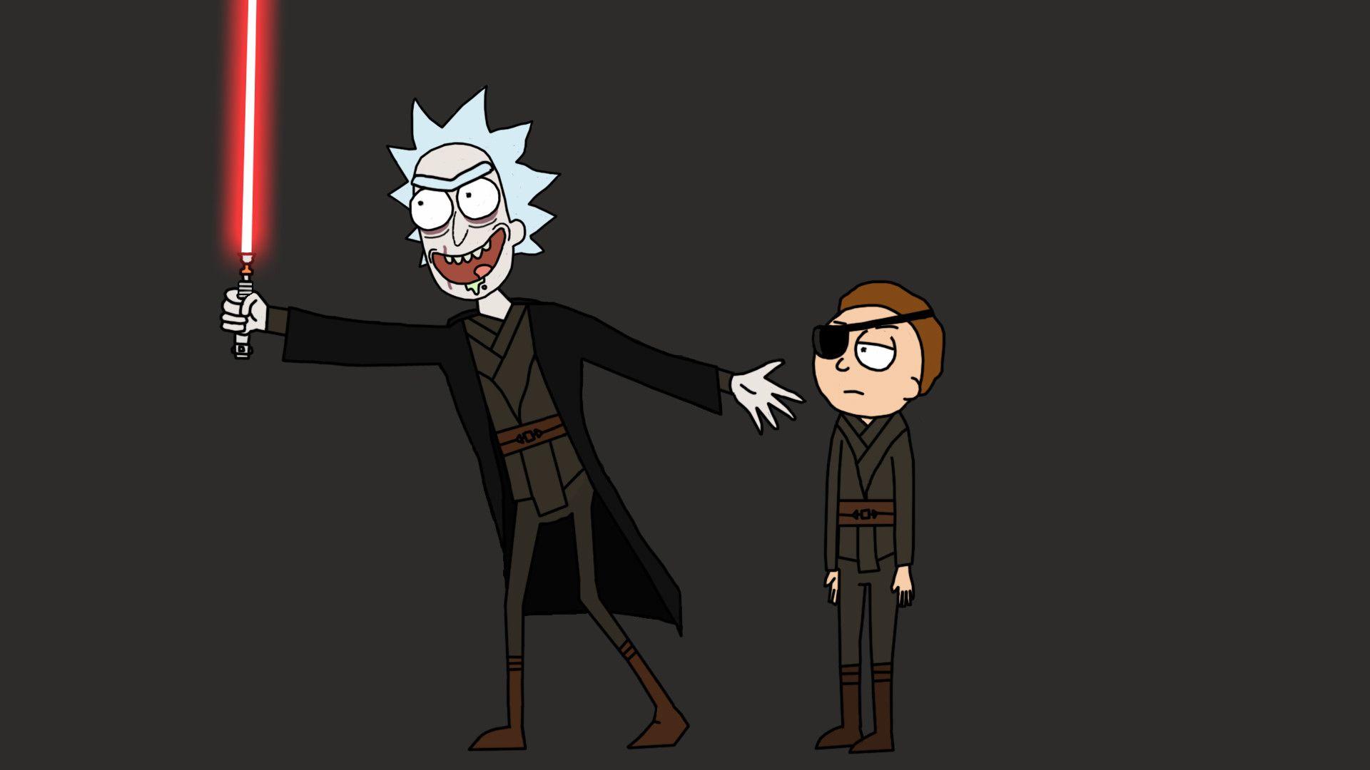 1920x1080 Evil Morty Wallpaper