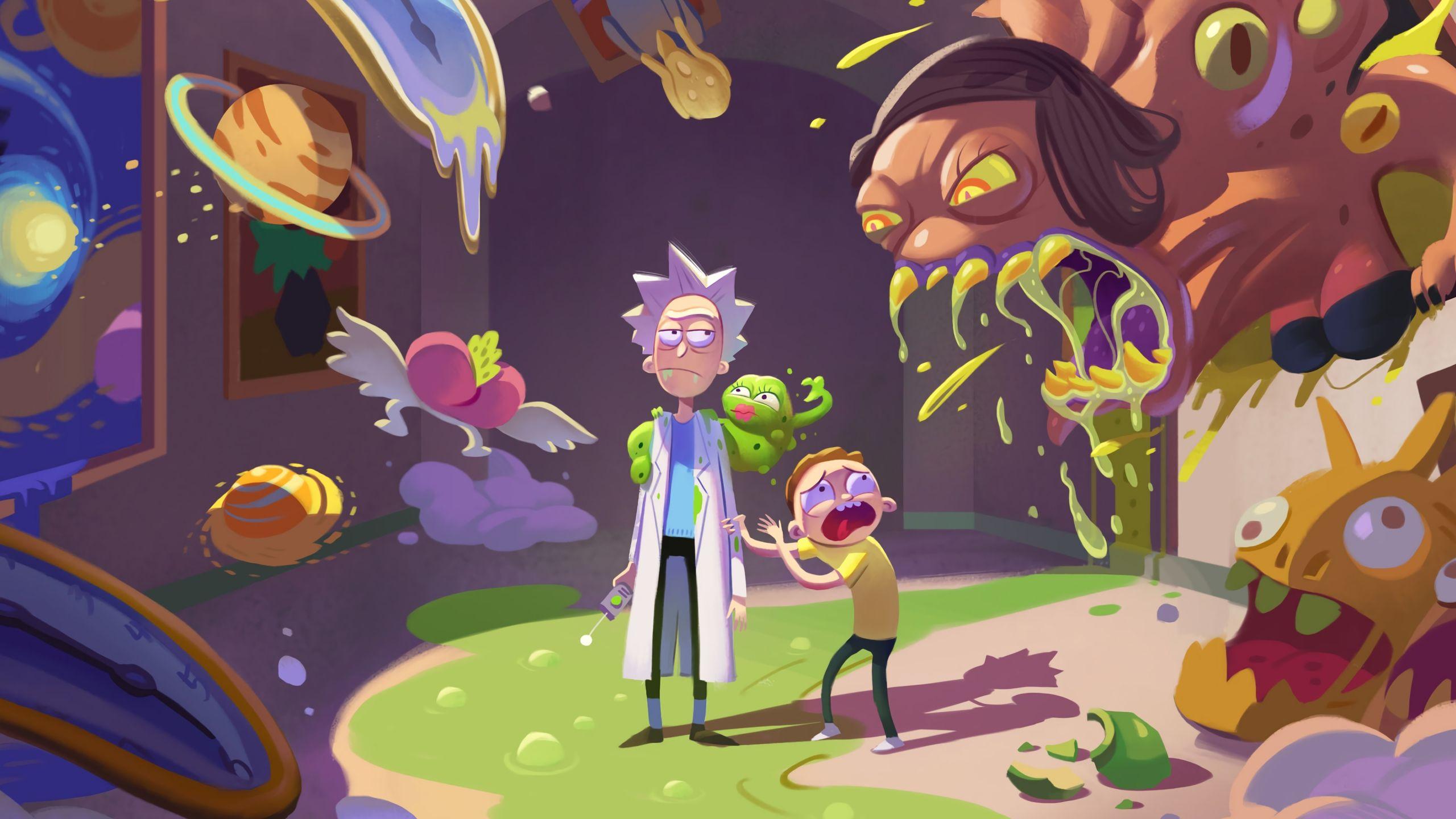 2560x1440 Rick and Morty Season 4 Wallpaper 4k Ultra HD