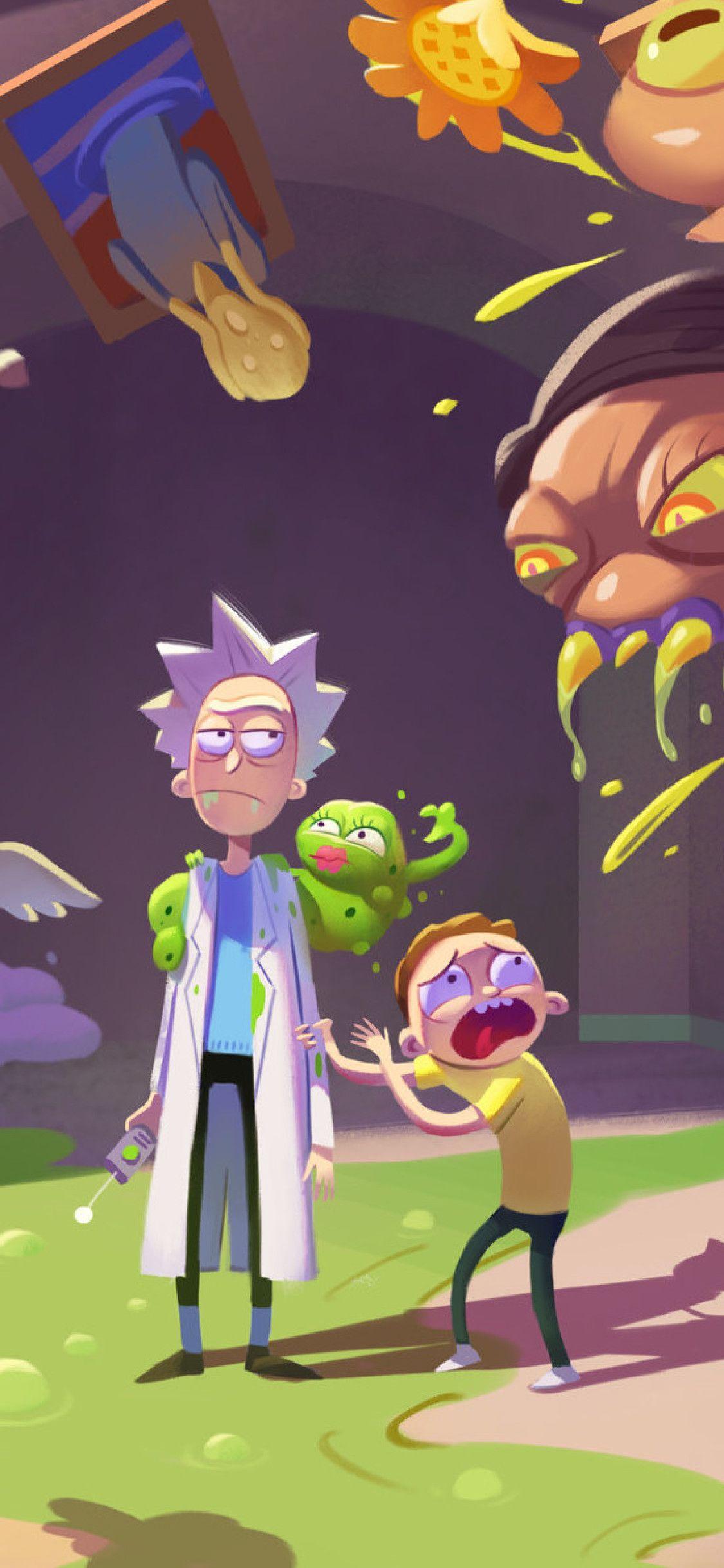 1125x2436 Rick And Morty Wallpaper 4k