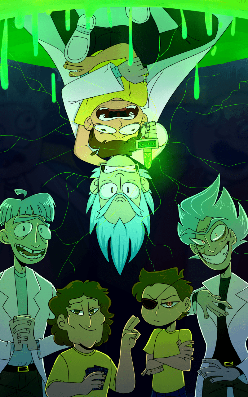 800x1280 Free download Rick and Morty Rick Sanchez Morty Smith evil rick