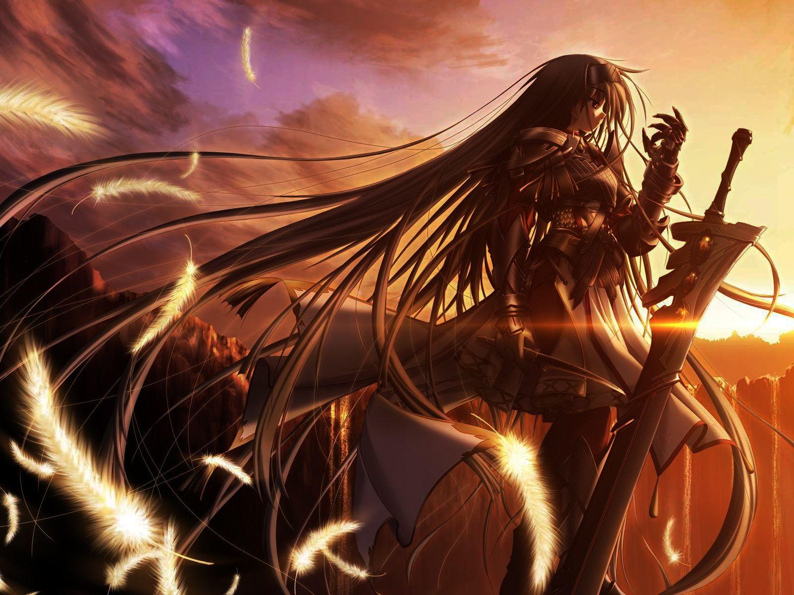 Anime Warrior Girl Wallpapers - Top Free Anime Warrior Girl Backgrounds -  WallpaperAccess