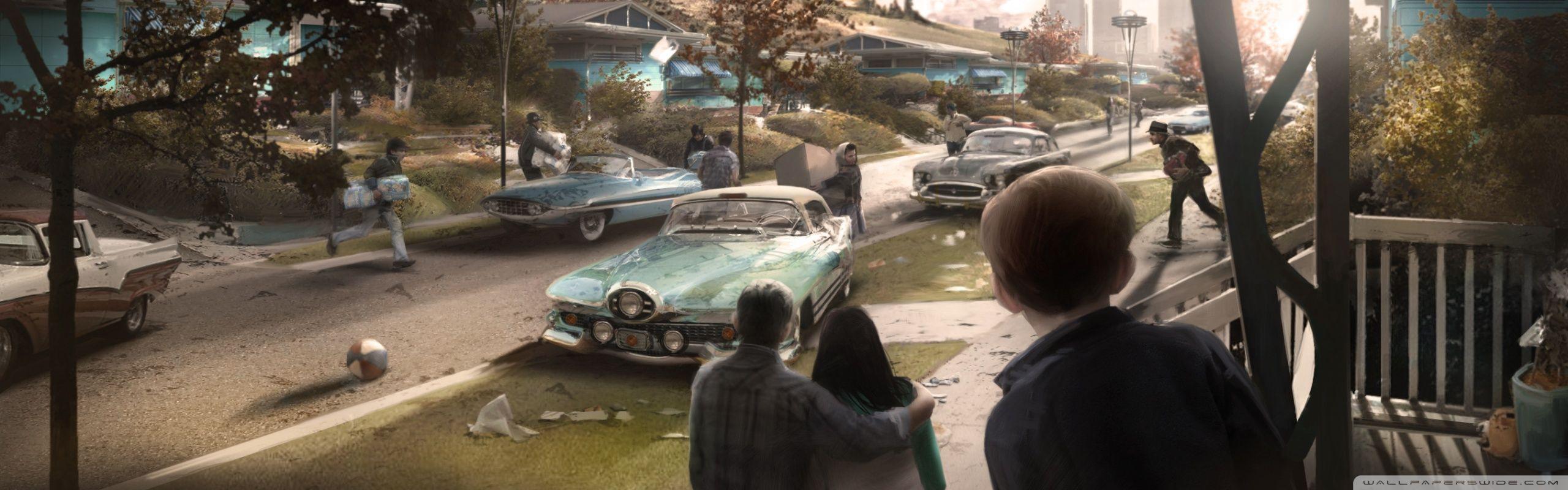 2560x800 Fallout 4 2015 Video Game Ultra HD Desktop Background Wallpaper