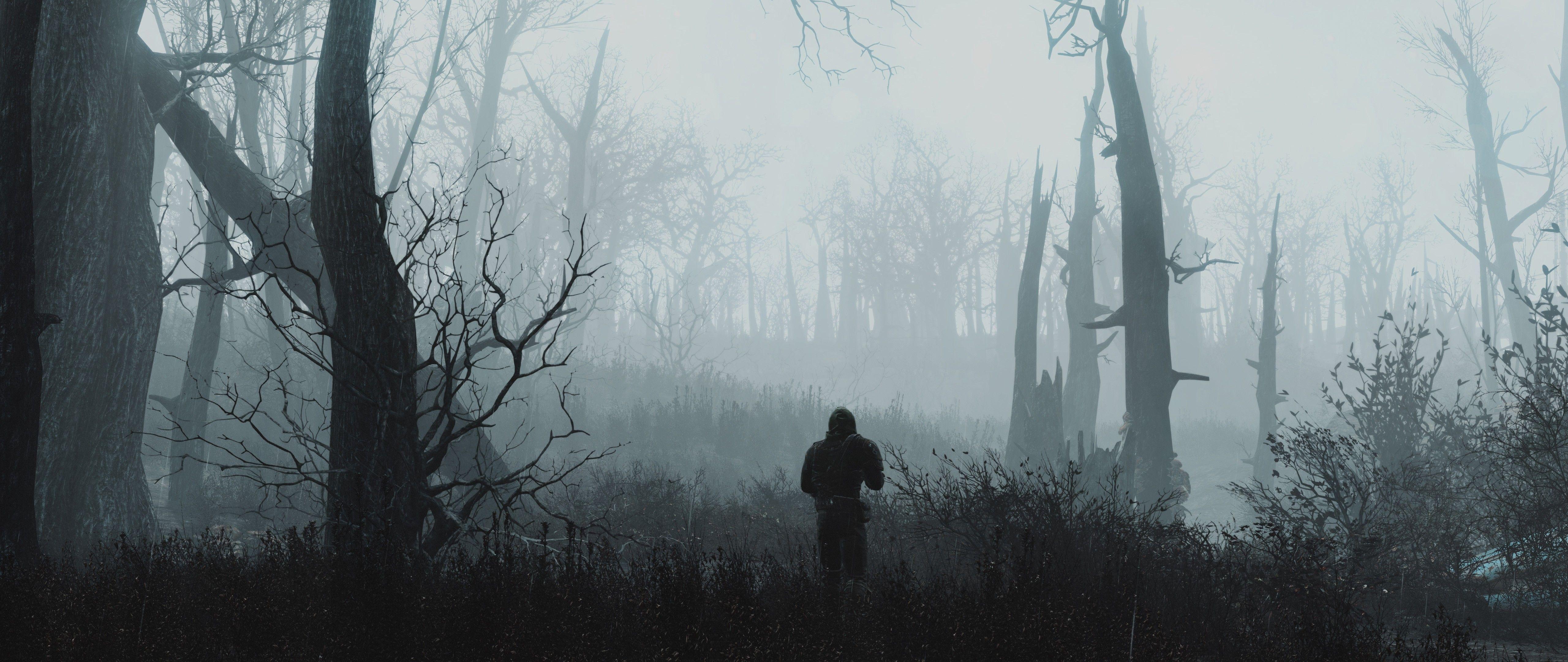 5120x2160 #video games, #Fallout, #Fallout #dual monitors