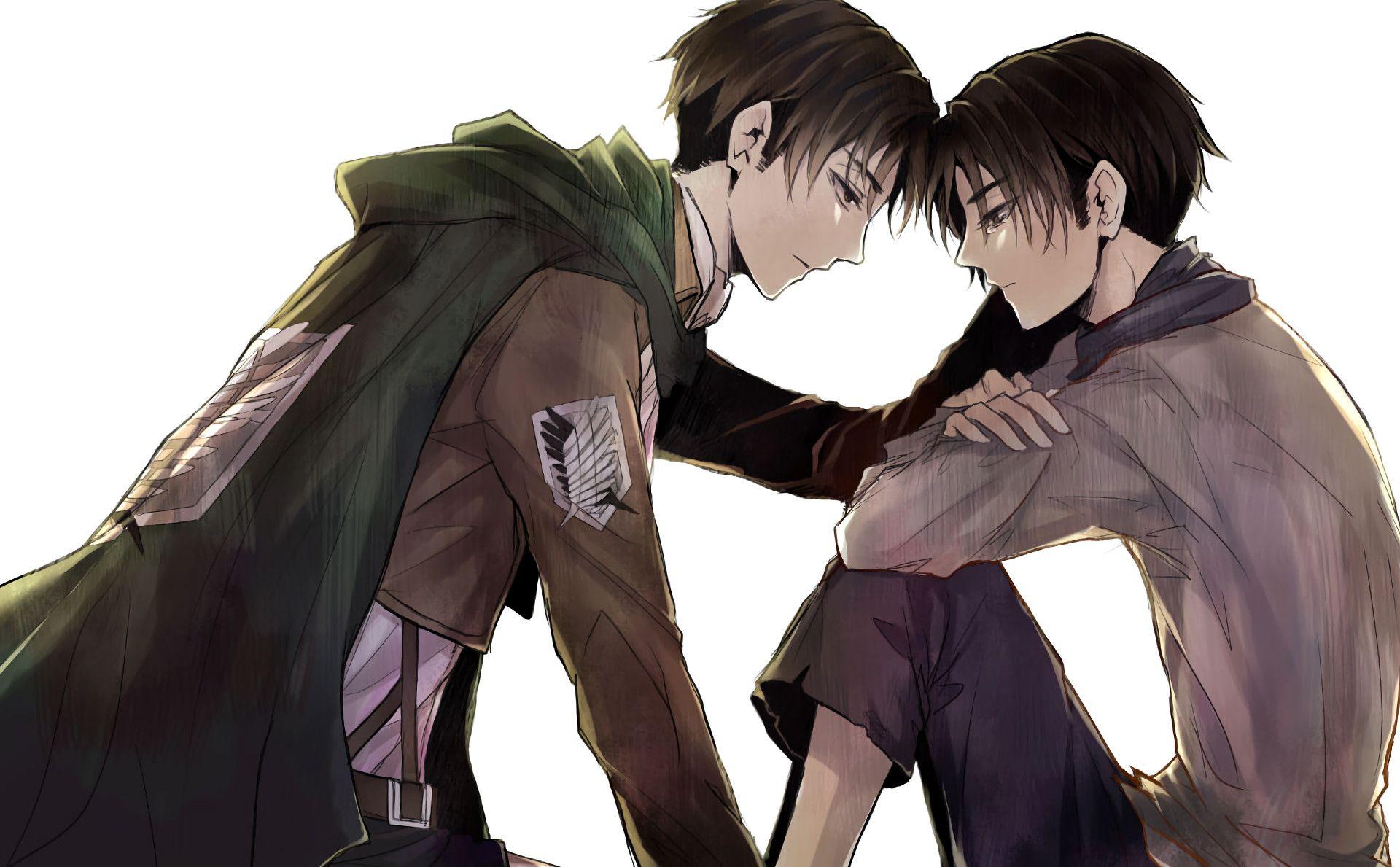 1920x1189 Attack On Titan Eren And Levi Wallpaper