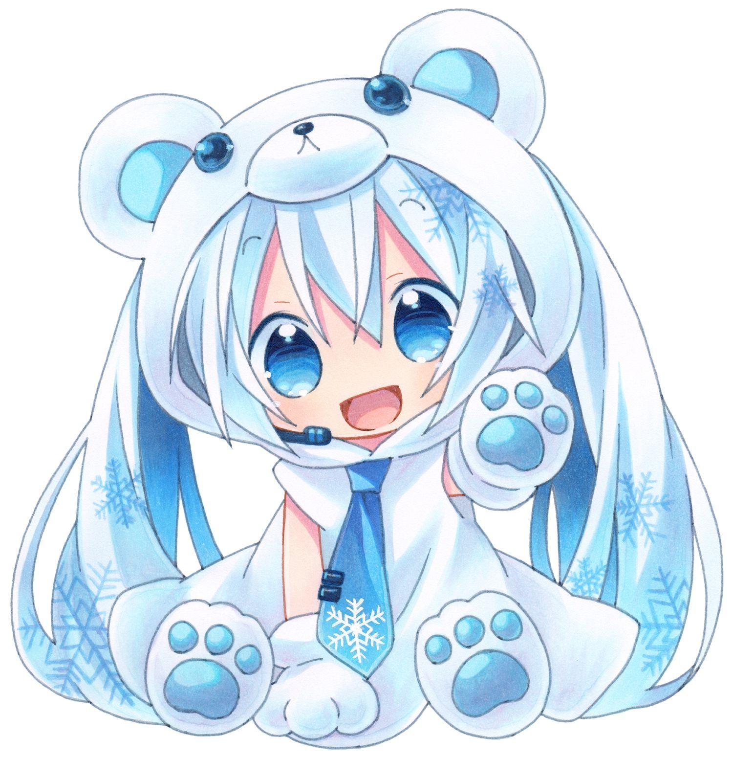 1500x1552 Light Blue Chibi Anime Girl