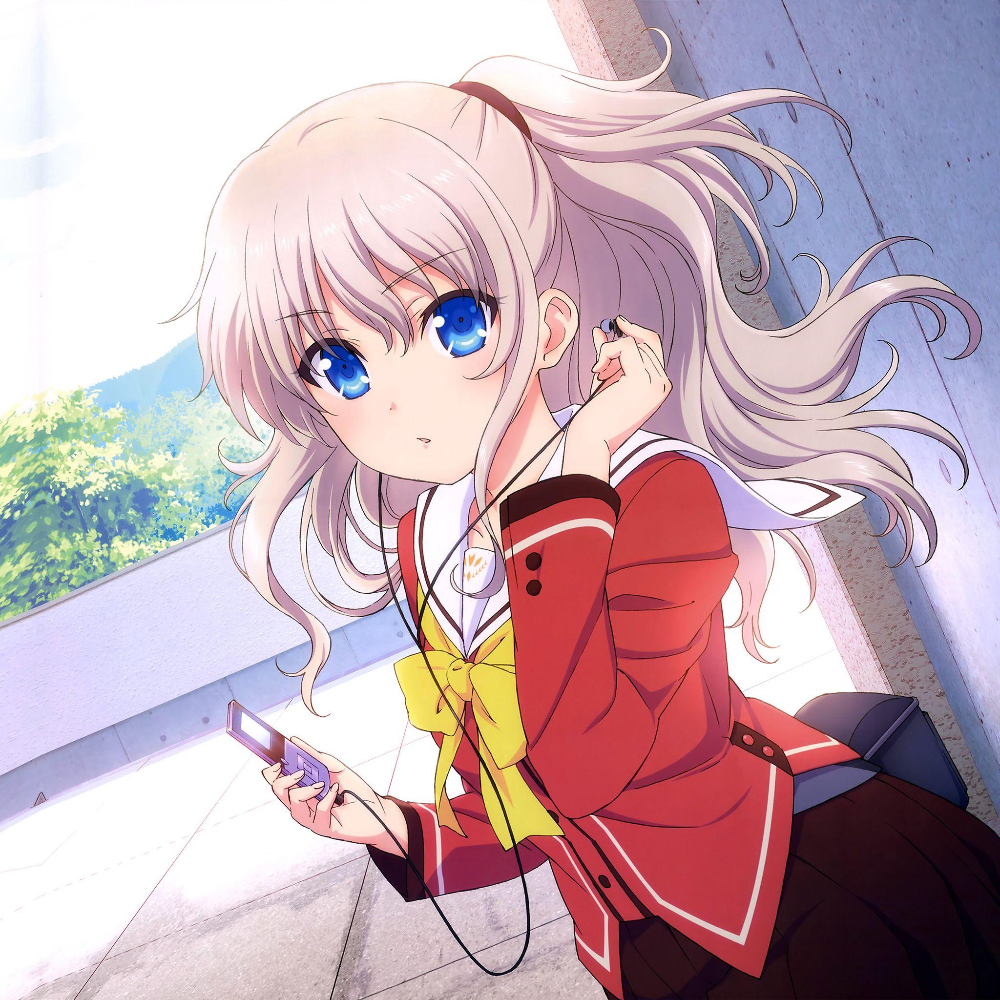 2048x2048 Chalorette Anime Girl Cute Art Illustration iPad Air Wallpaper Free Download