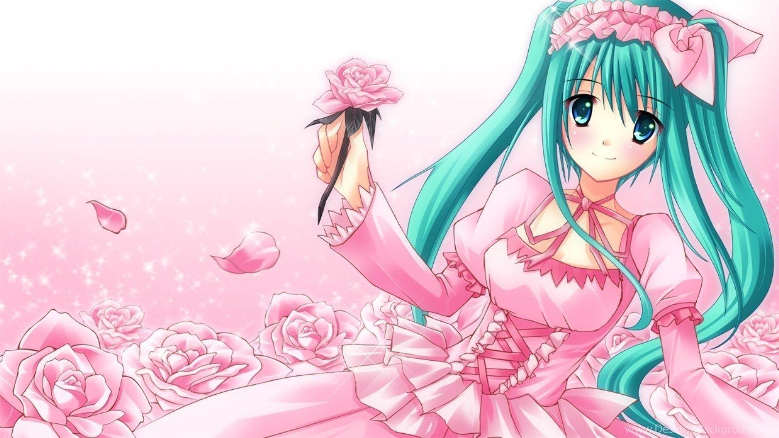 1600x900 Cute Girl Anime Wallpaper Desktop Background