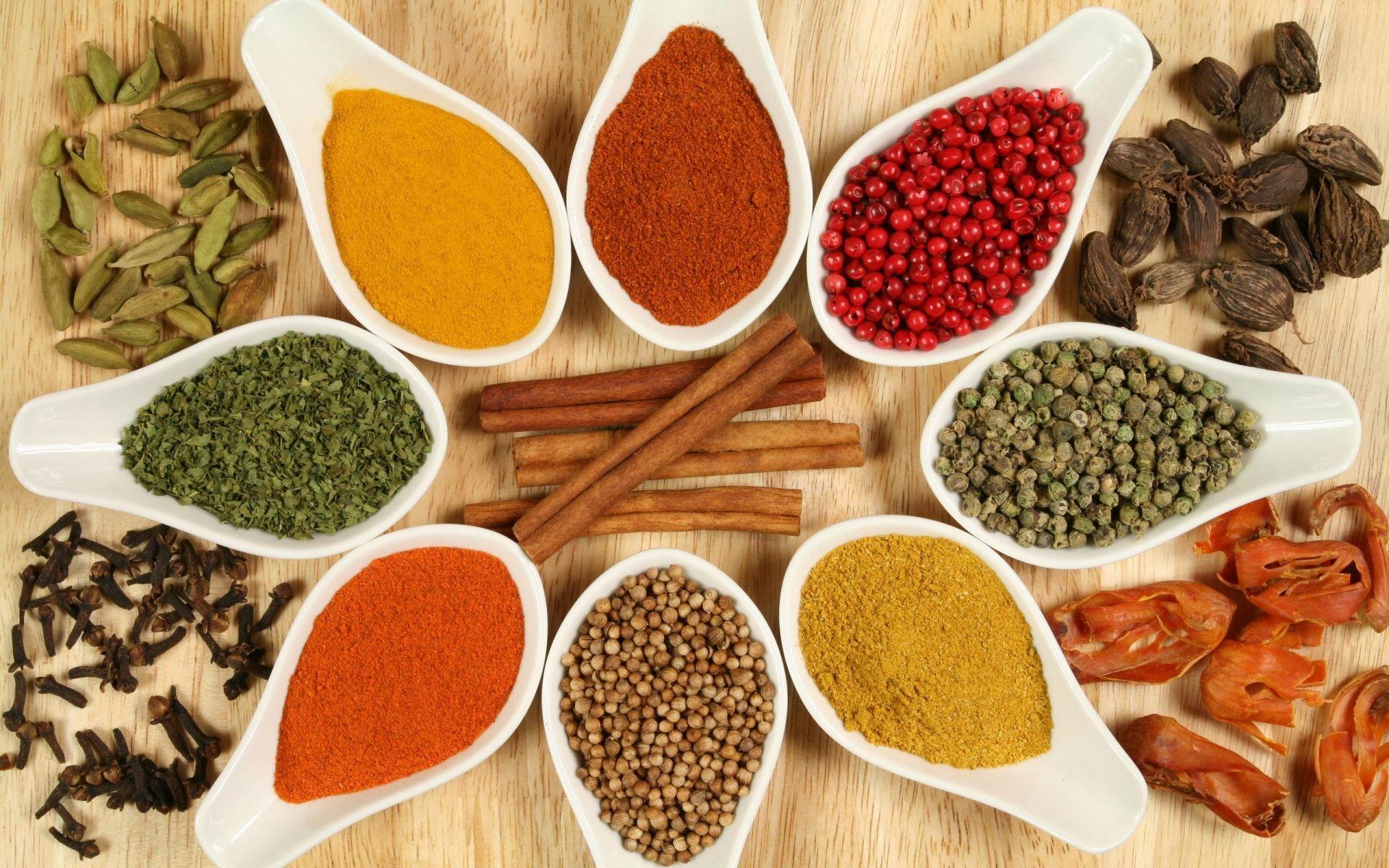 1920x1200 Herbs & Spices Bowls wallpaper. Herbs & Spices Bowls