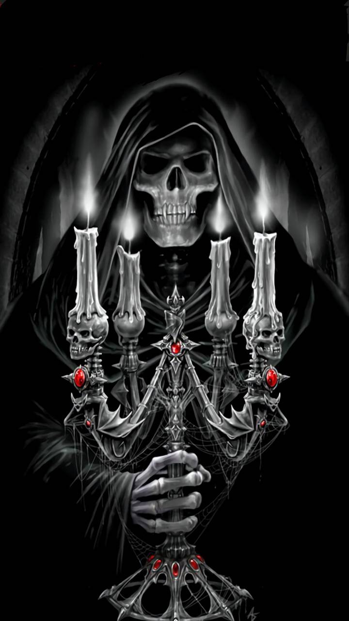 720x1280 Scary skull wallpaper