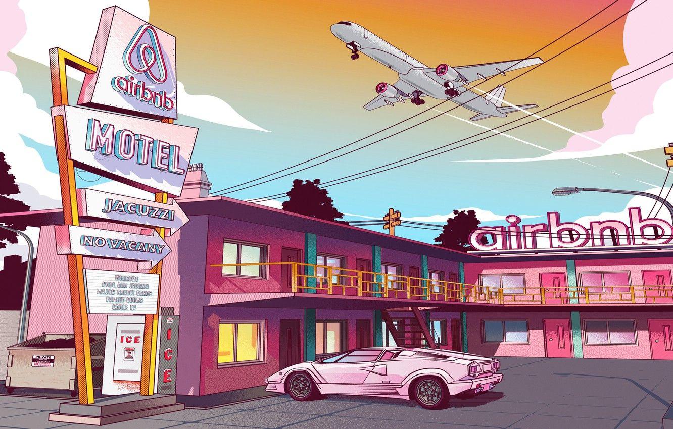 1332x850 Wallpaper Lamborghini, art, the plane, art, Countach,