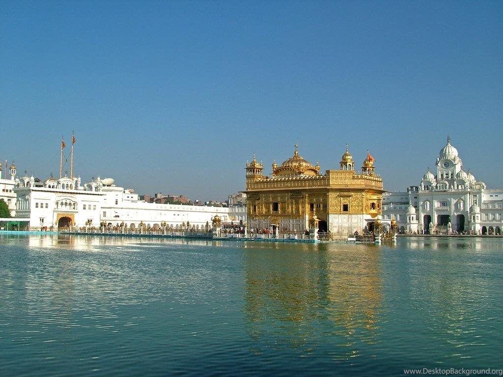 1024x768 Wallpaper Golden Temple Boat Sri Harmandir Sahib Amritsar Punjab. Desktop Background