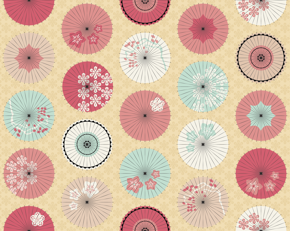 1000x799 Japanese Umbrellas