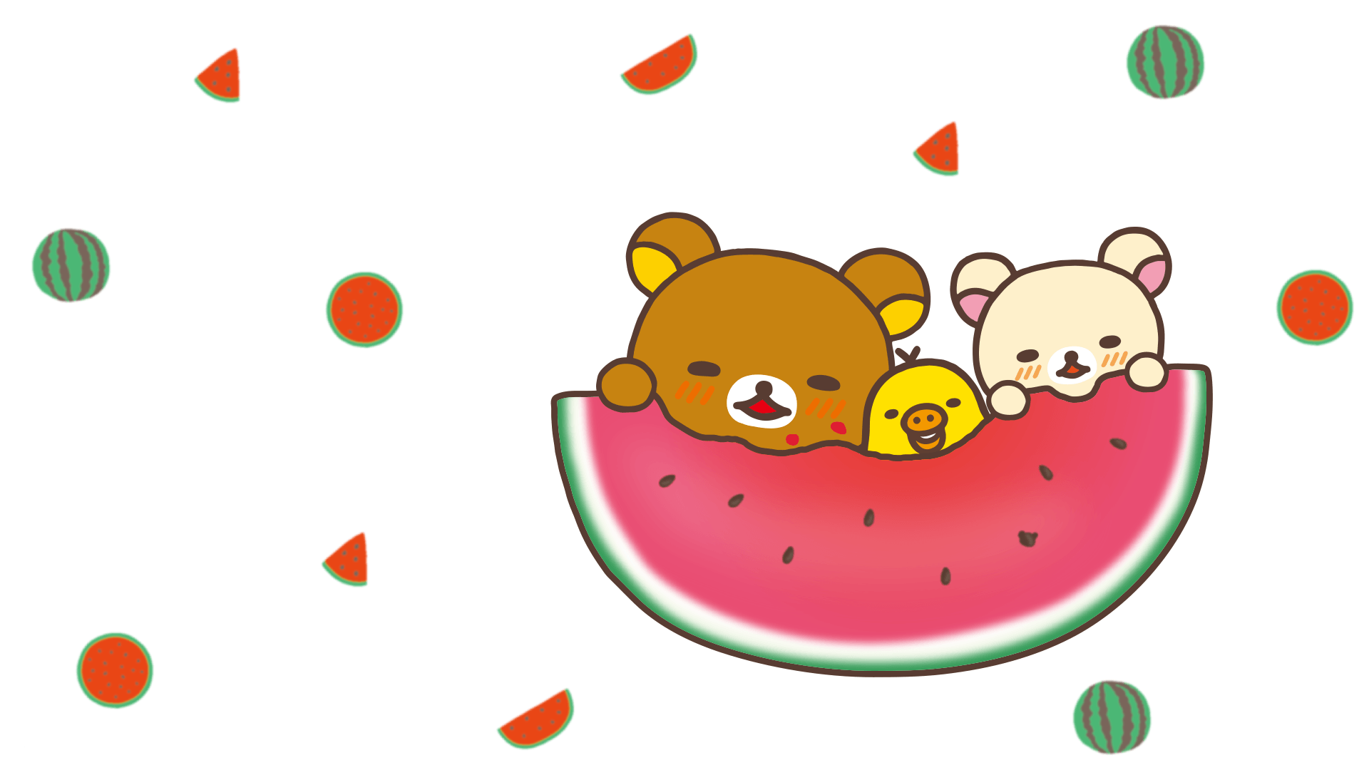 1920x1080 Rilakkuma & friends Wallpaper (1920x1080)