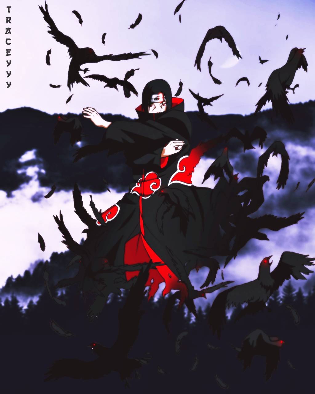 Itachi Crows Wallpapers - Top Free Itachi Crows Backgrounds ...