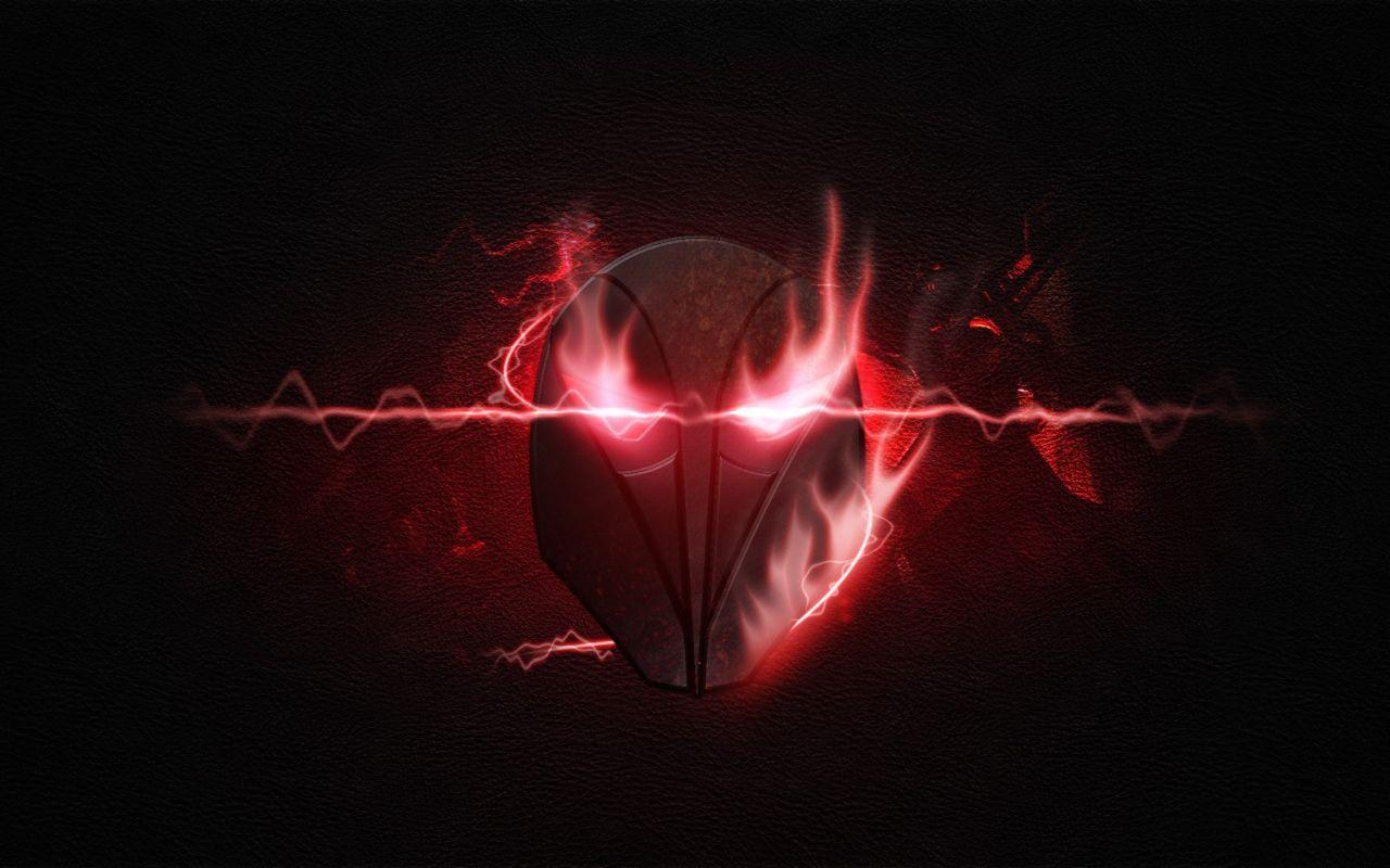 1280x800 Red mask, game from Riot Games Desktop wallpaper 1280x800