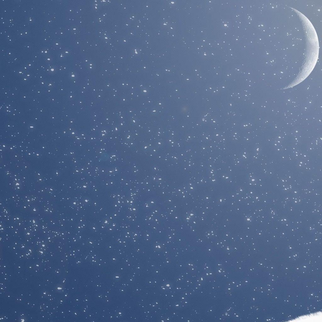 1024x1024 Minimal Winter iPad Wallpaper Free Download