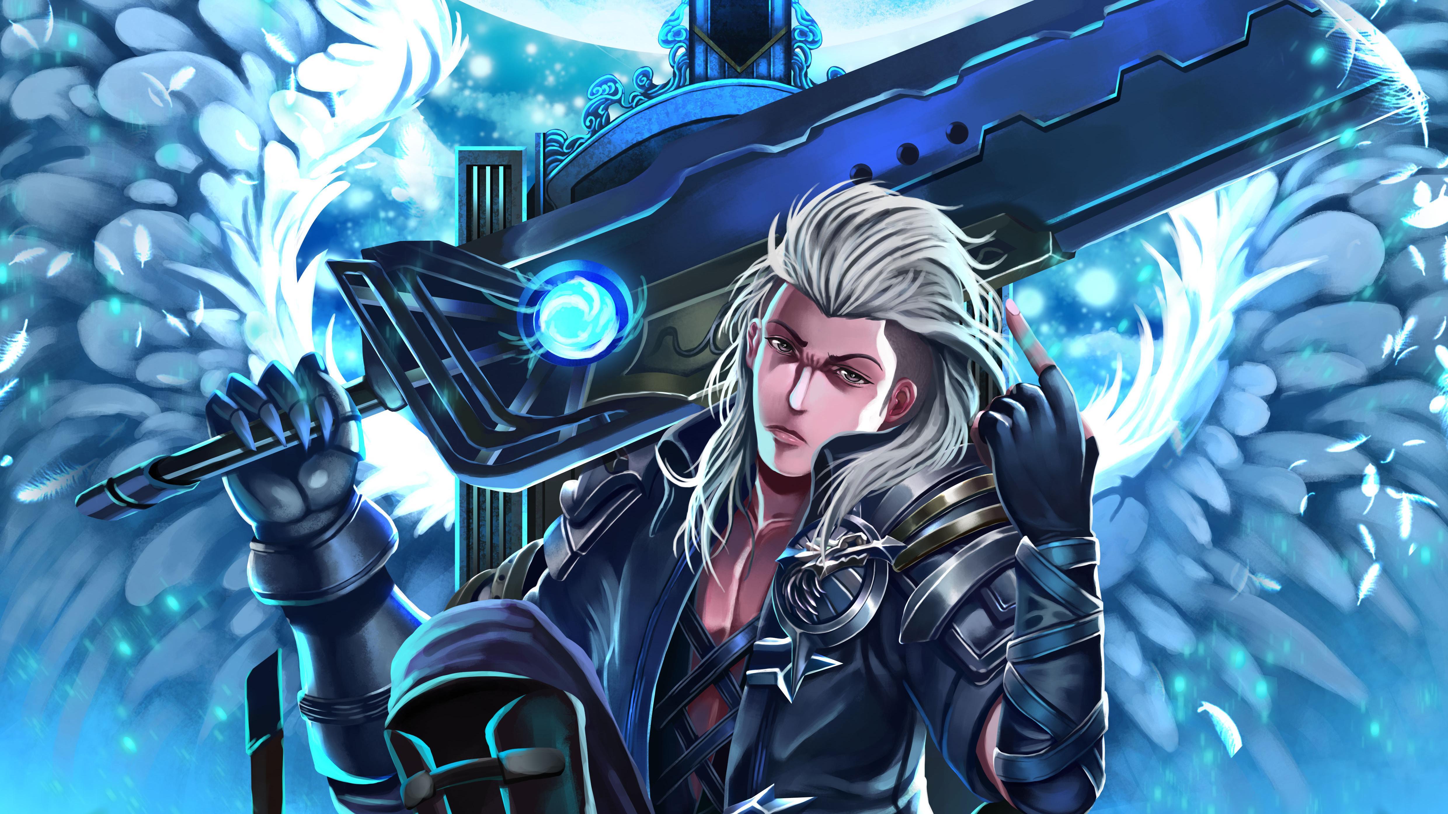 4960x2790 Gamer Anime Boy Wallpaper