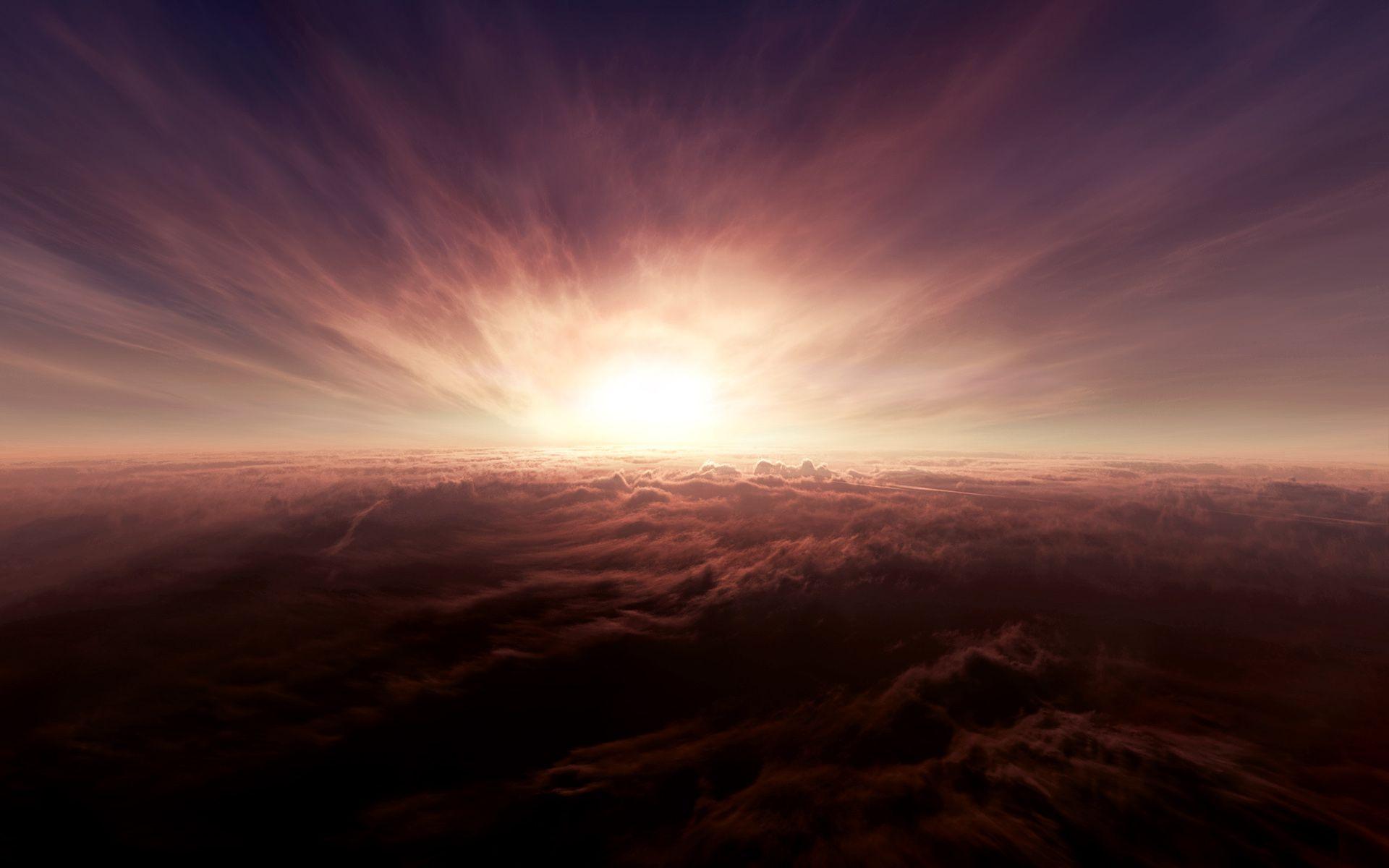 1920x1200 Beautiful Above the Clouds Wallpaper