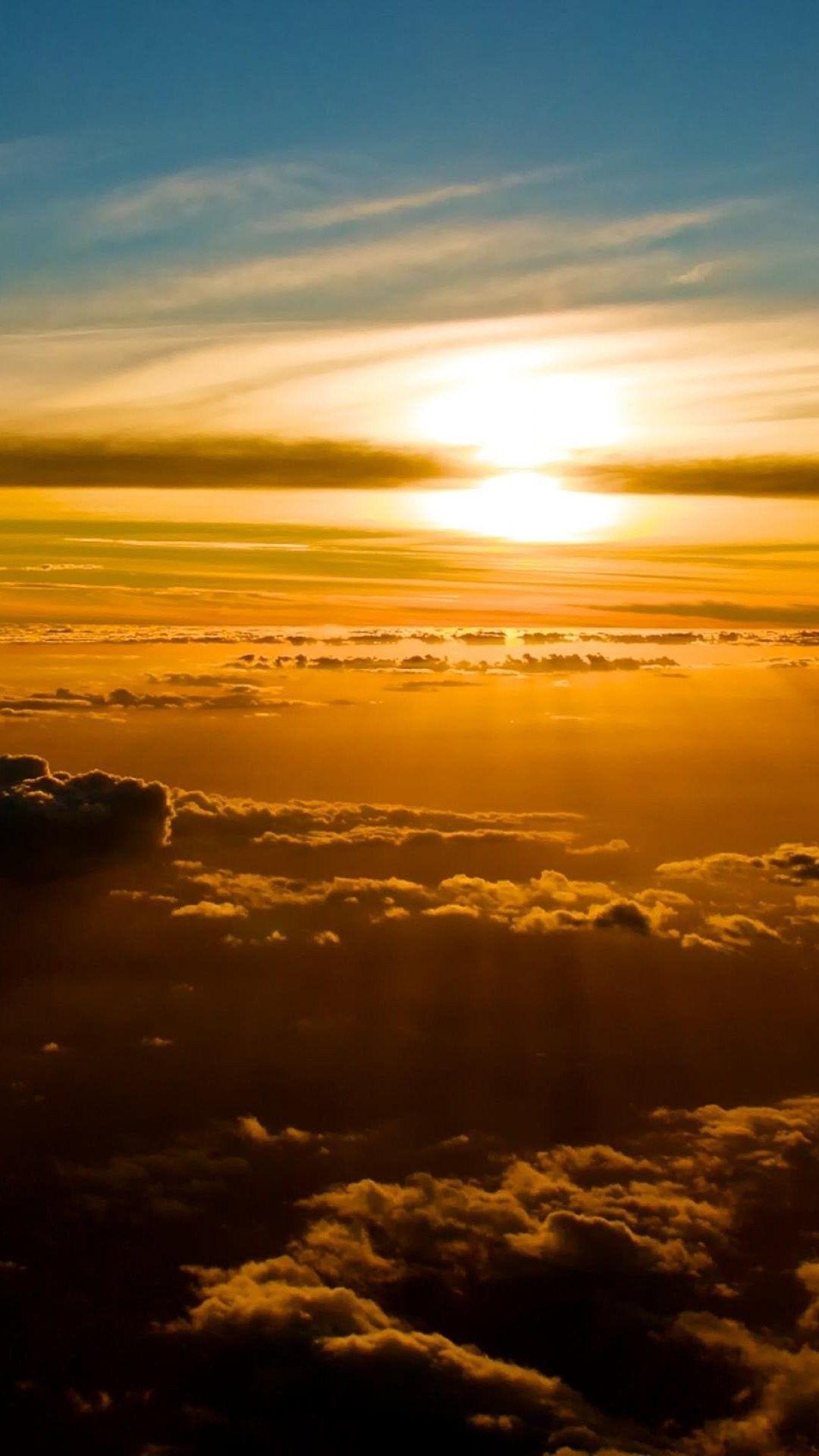 1080x1920 Above the Clouds Background iPhone 6 Plus Wallpaper 33865