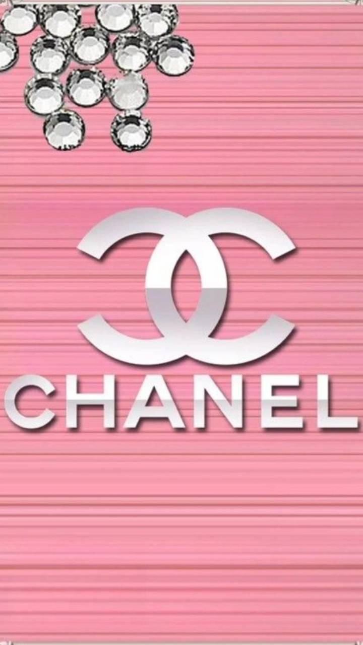 Pink and Gold Chanel Print Wall Art