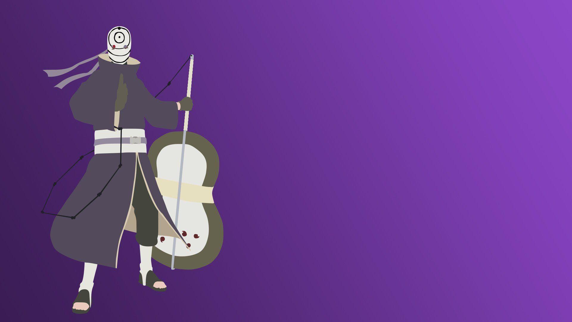 1920x1080 Minimalist Obito HD Wallpaper
