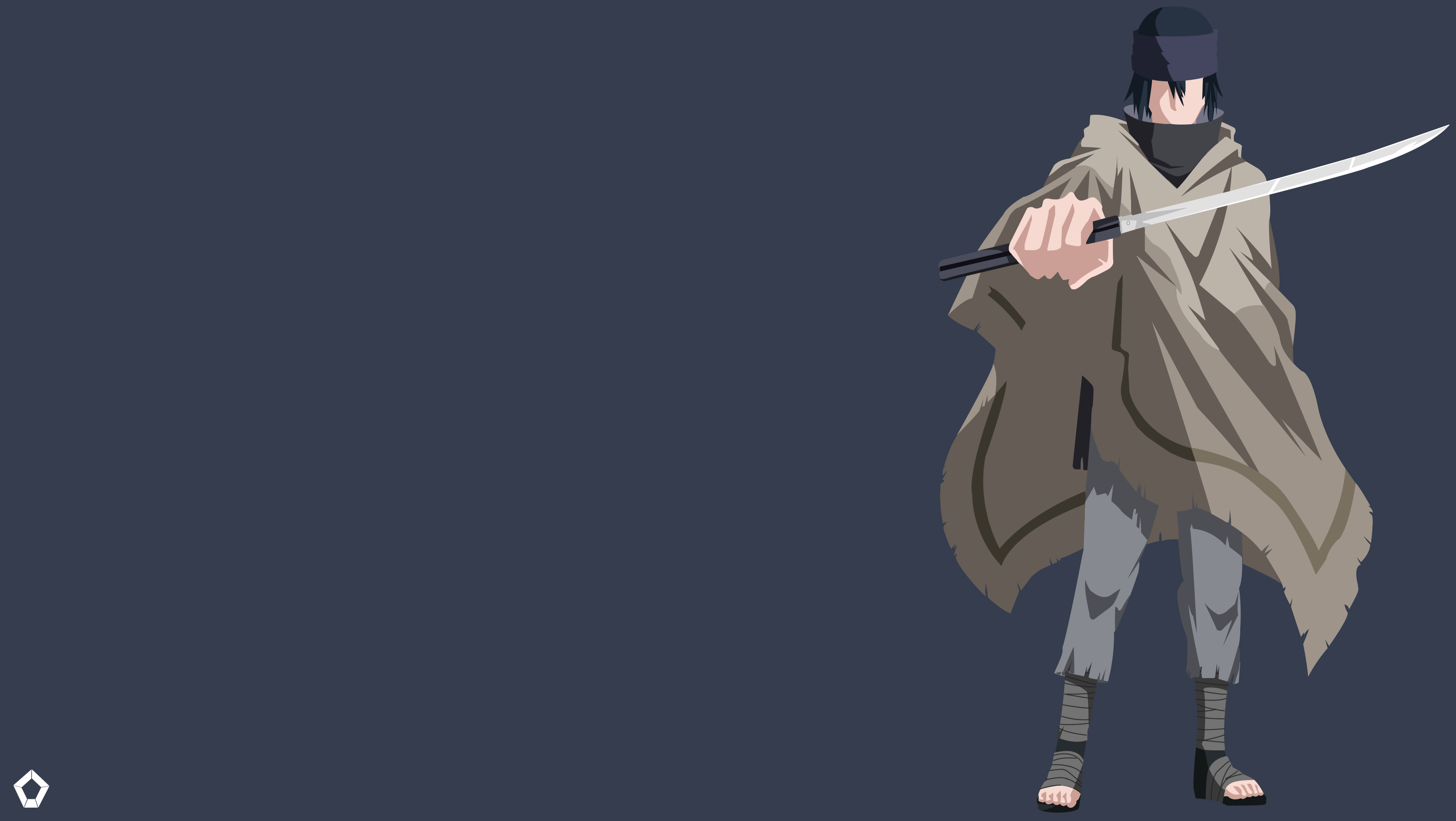 3832x2161 1080p Naruto Minimalist Wallpaper