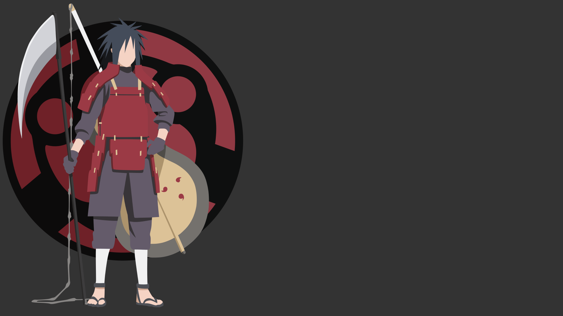 1920x1080 Uchiha Madara Minimalist Wallpaper HD Wallpaper. Background Image