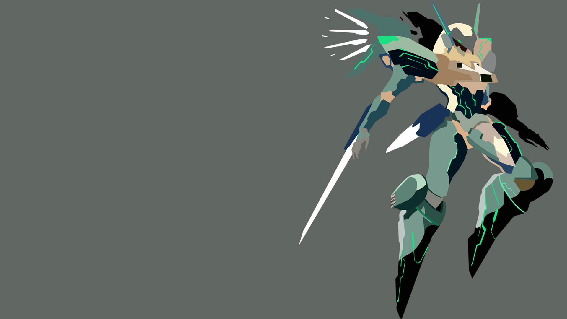 1920x1080 Minimalist Anime Wallpaper