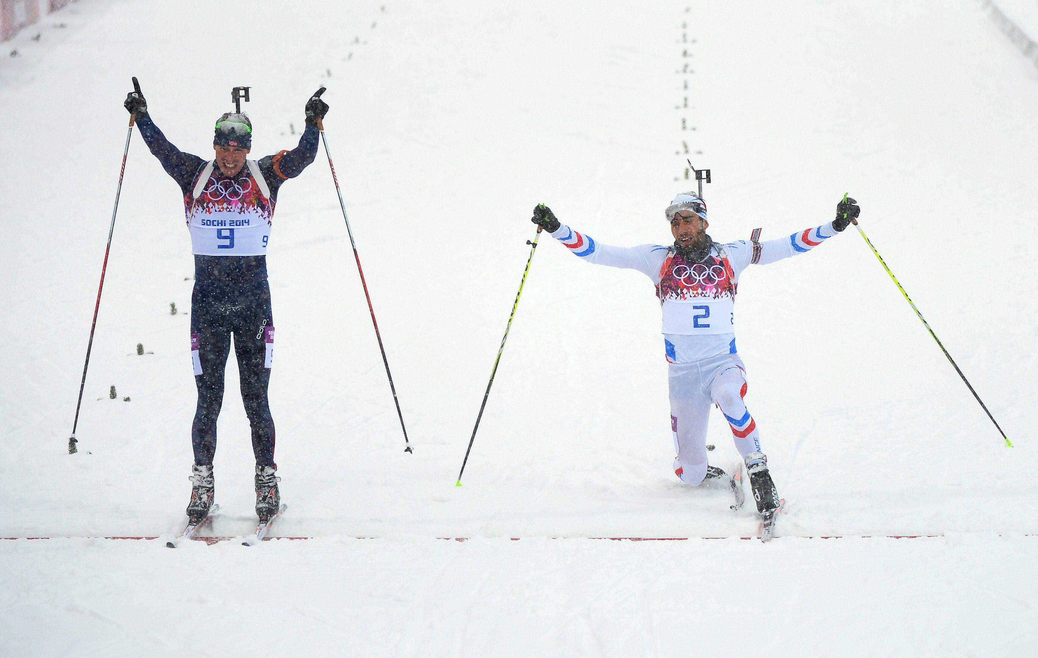 3433x2177 Emil Hegle Svendsen Norwegian biathlon gold medal in Sochi 2014