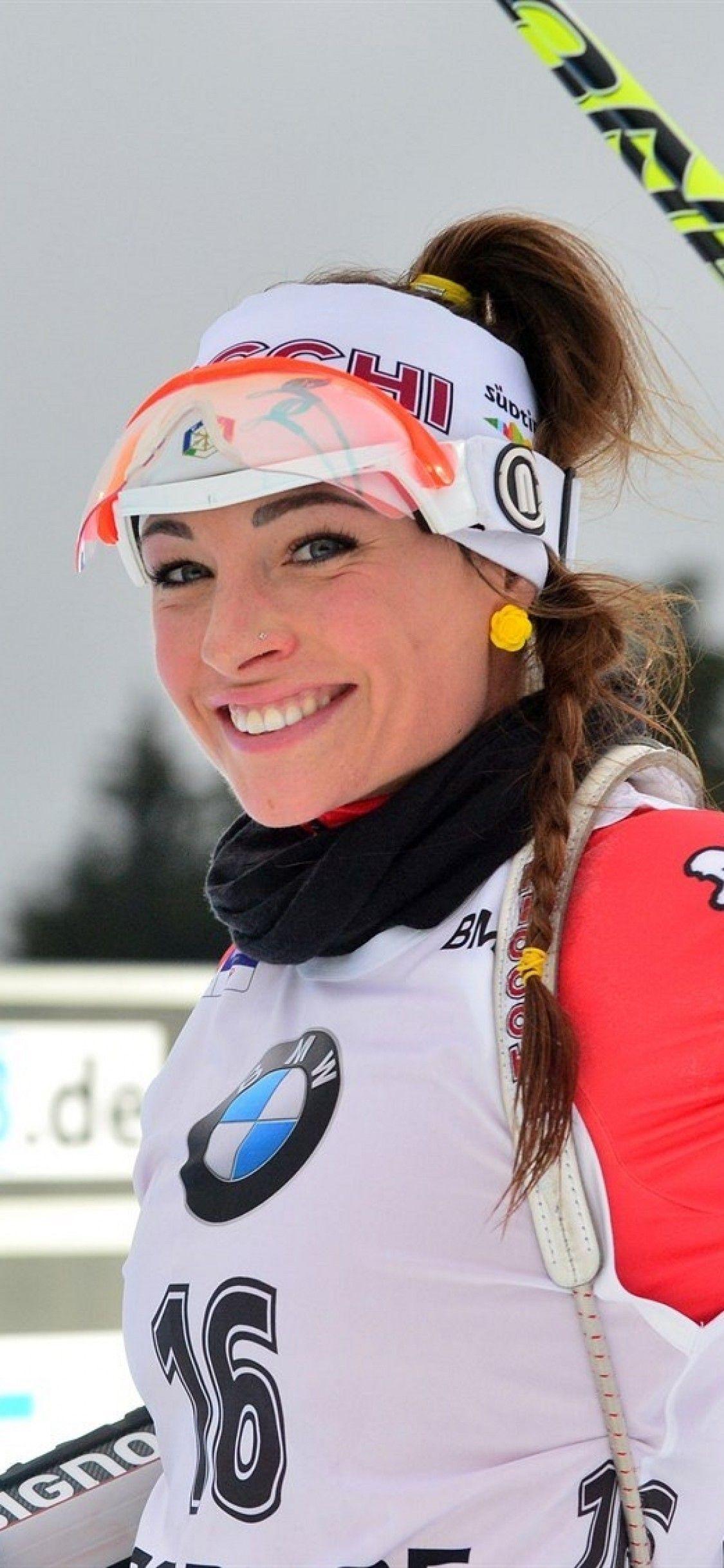 1125x2436 Download 1125x2436 Dorothea Wierer, Italy, Biathlon Wallpaper