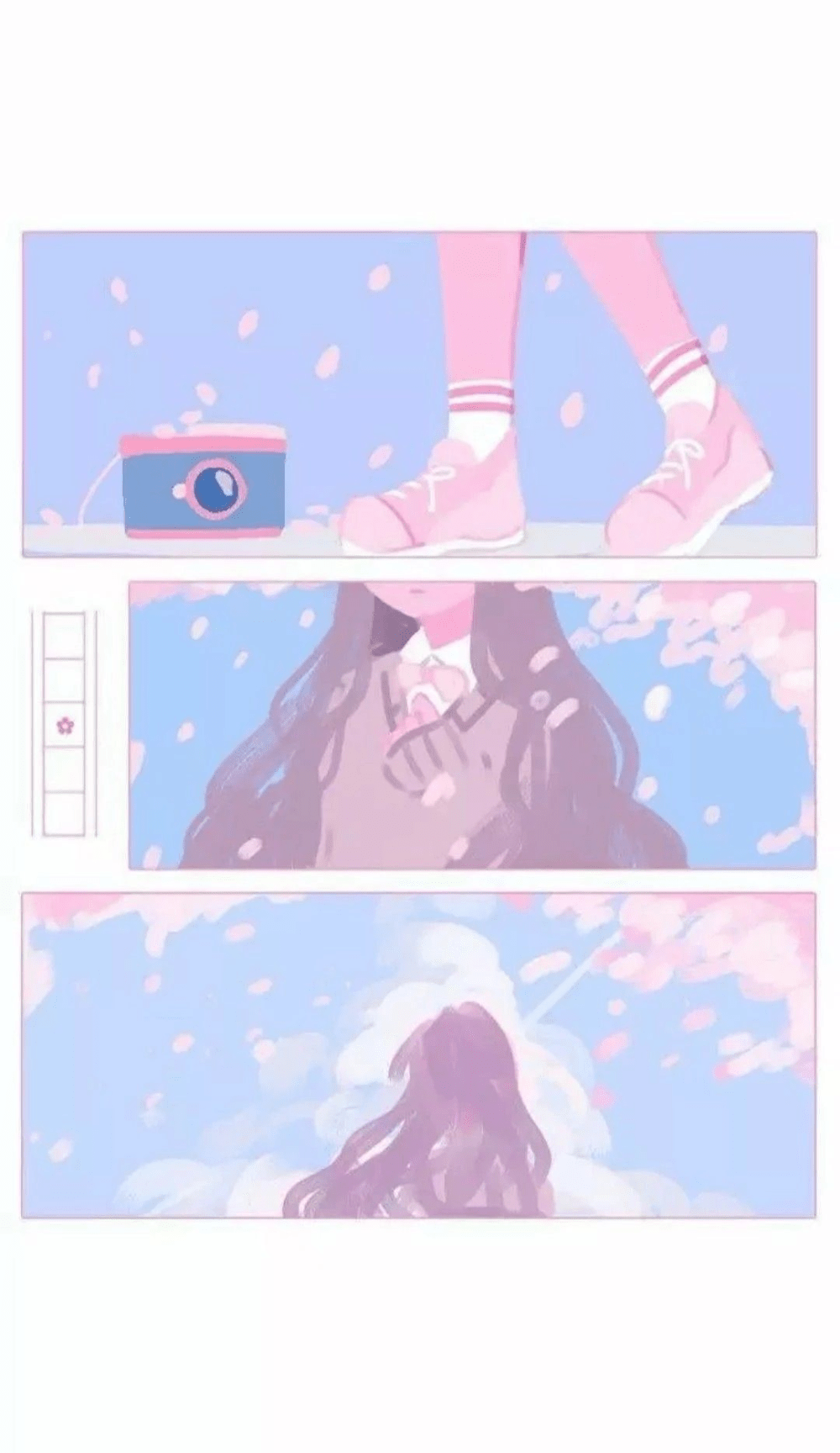 Download An Anime Aesthetic with a Soft Pink Glow  Wallpaperscom