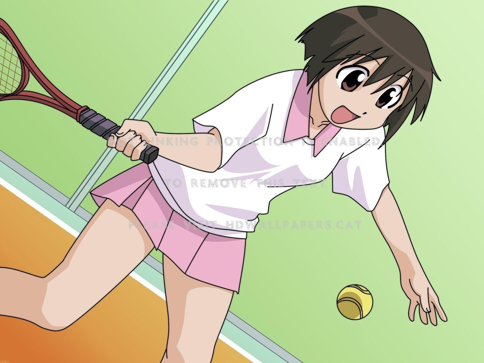 1600x1200 playing tennis HD anime wallpaper kaori