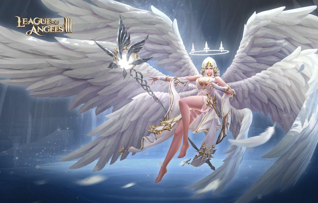1332x850 Wallpaper girl, angel, League of Angels image for desktop