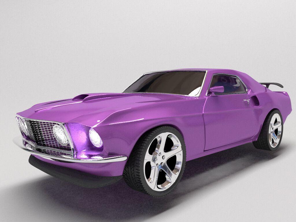 1024x768 1969 Ford Mustang, Jonathan Alcerro